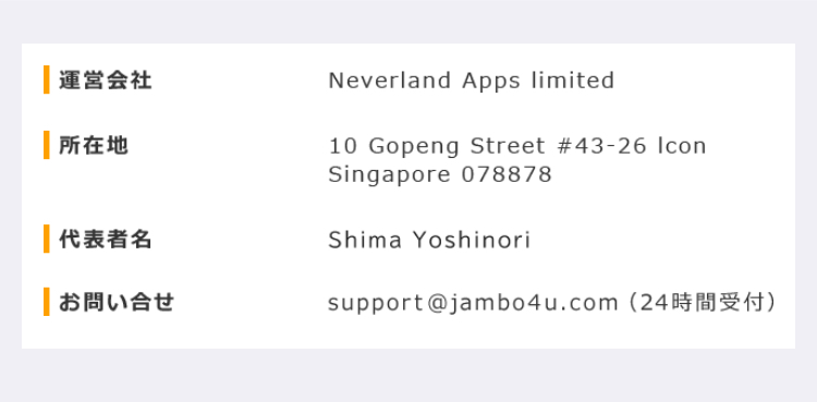 運営会社は「Neverland Apps limited」